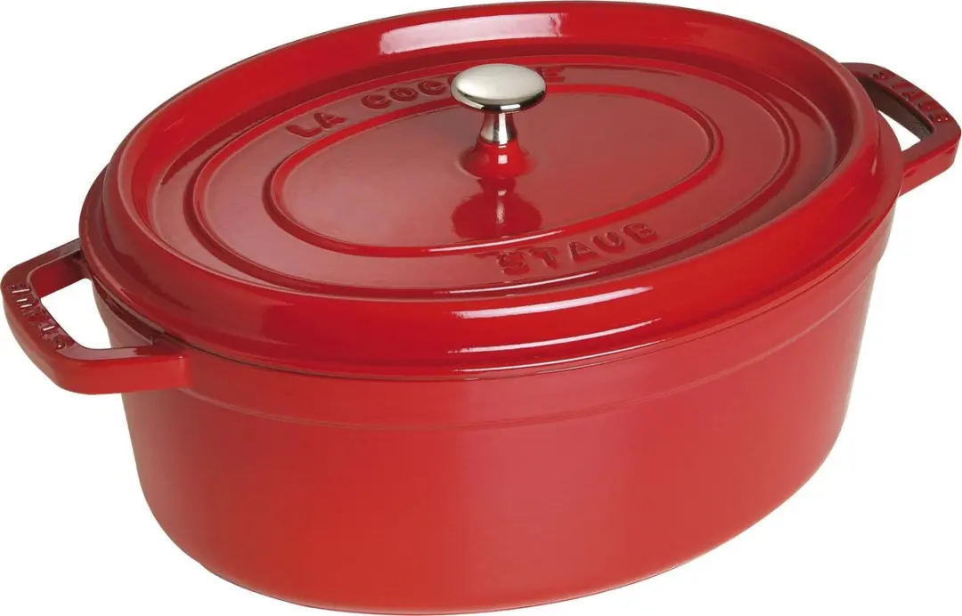 Staub Braadpan Ovaal Cocotte Kers
