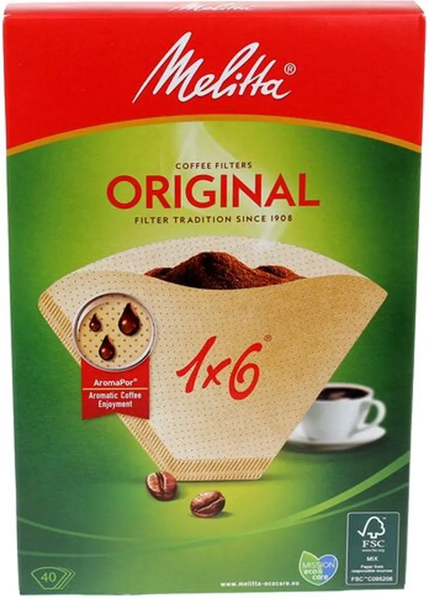Melitta Nr 6 Koffiefilters 320 Stuks