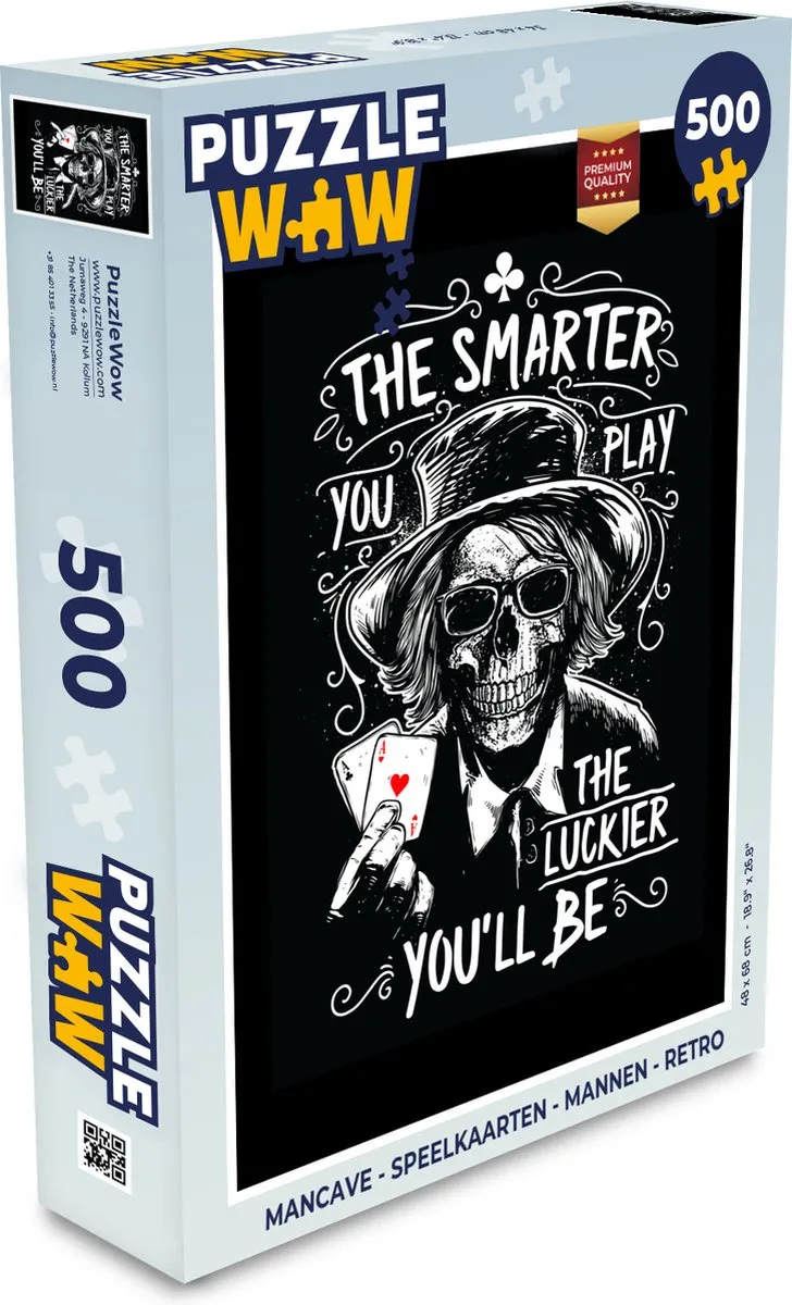 PuzzleWow Mancave Legpuzzel 500 Stuks