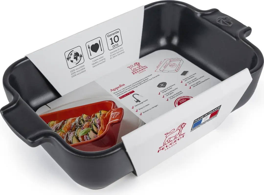 Peugeot Appolia Ovenschaal 22cm - Leisteen - Grijs