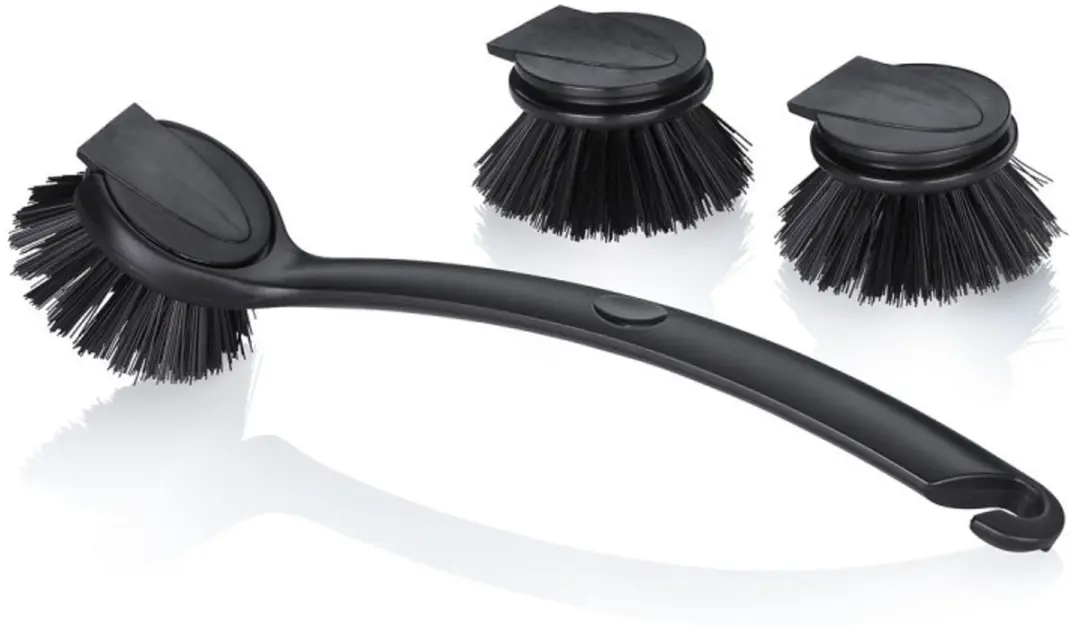 Set afwasborstels Pit, kunststof, zwart, 26 x 6,5 x 9,5 cm