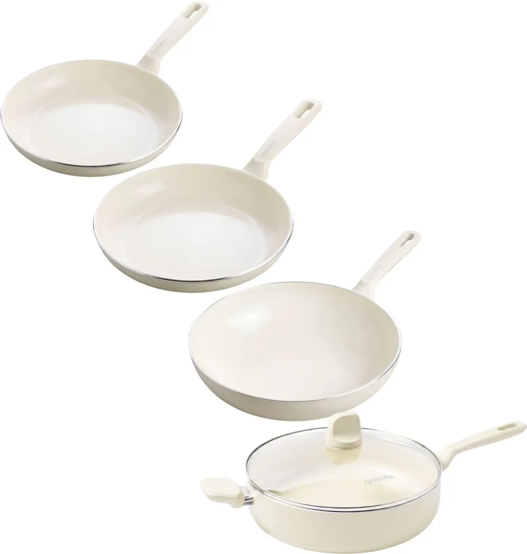 GP Memphis Cream 4pc ( 24+28+Hapjes 28cm + Wok)