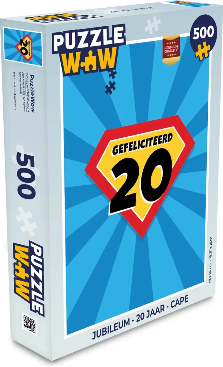 PuzzleWow Cape Legpuzzel 500 Stuks