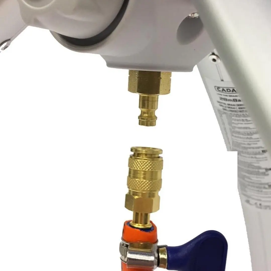 Cadac Quick Release Koppeling - Messing/Blauw - afbeelding 2 van 3