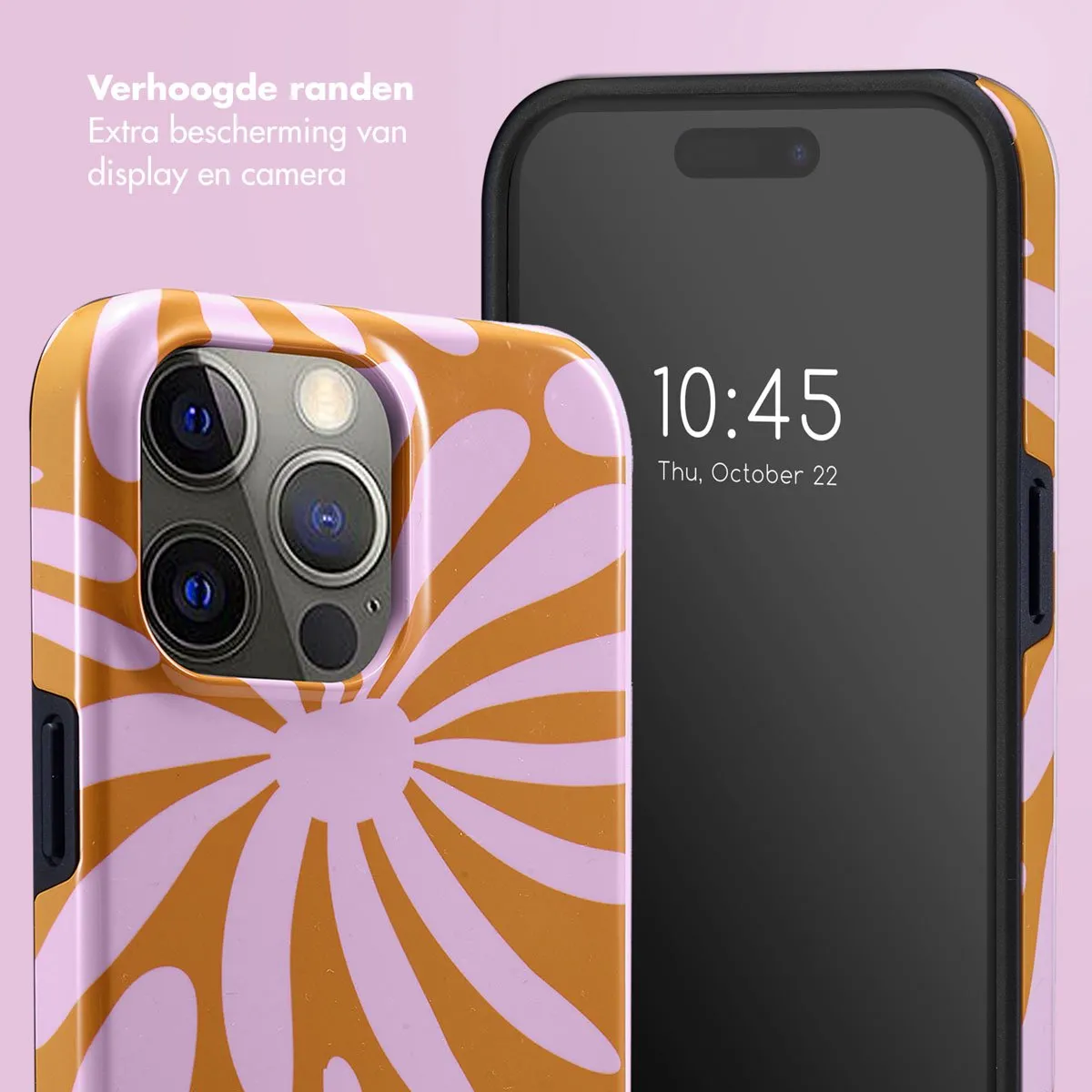 Selencia Hoesje iPhone 15 Pro Max Modern Bloom Pink