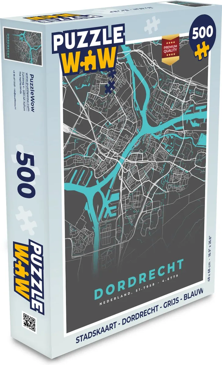 PuzzleWow Dordrecht Legpuzzel 500 Stuks