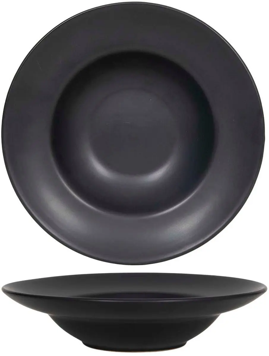 Cookinglife Diepe Borden / Pastaborden Zwart ø 24 cm