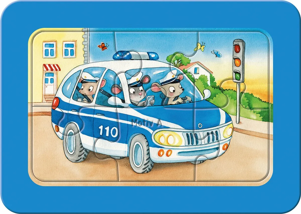 Ravensburger Dieren aan het Werk Legpuzzel 3x6 Stuks - Multicolor