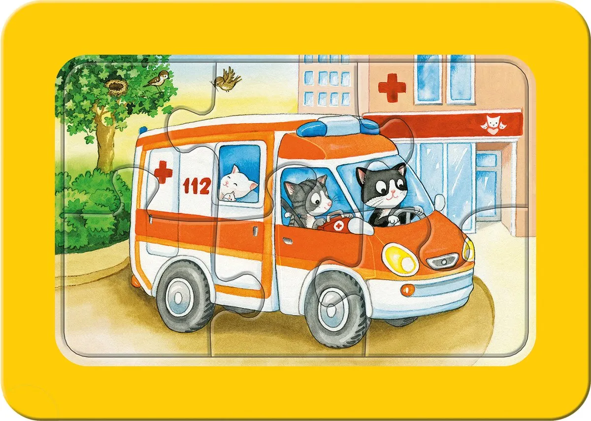 Ravensburger Dieren aan het Werk Legpuzzel 3x6 Stuks - Multicolor
