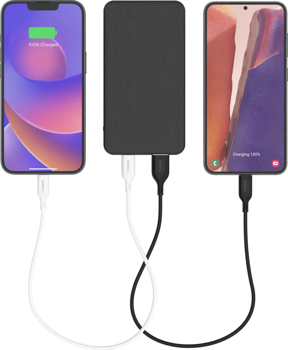 mophie Essentials Powerstation 5000mAh Powerbank - USB-A/USB-C - Zwart - afbeelding 2 van 6