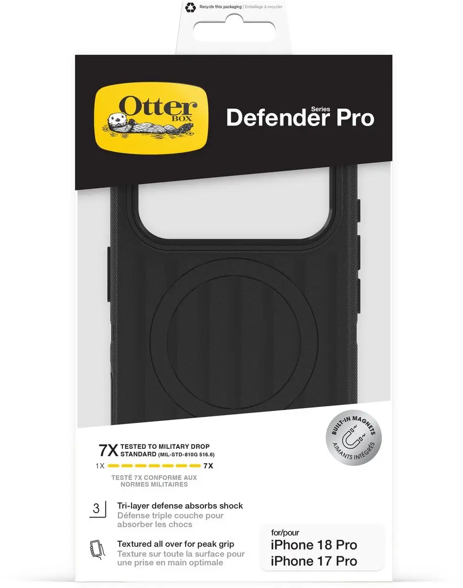 OtterBox Defender Pro MagSafe iPhone 17 Pro - 77-000938 - Zwart