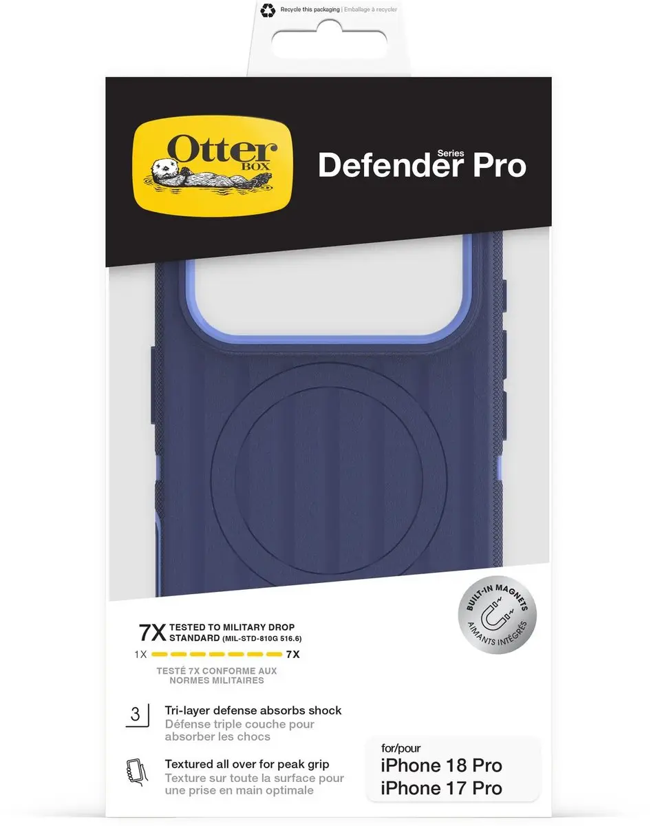 OtterBox Defender Pro 77-000946 Hoesje - iPhone 17 Pro - Blauw