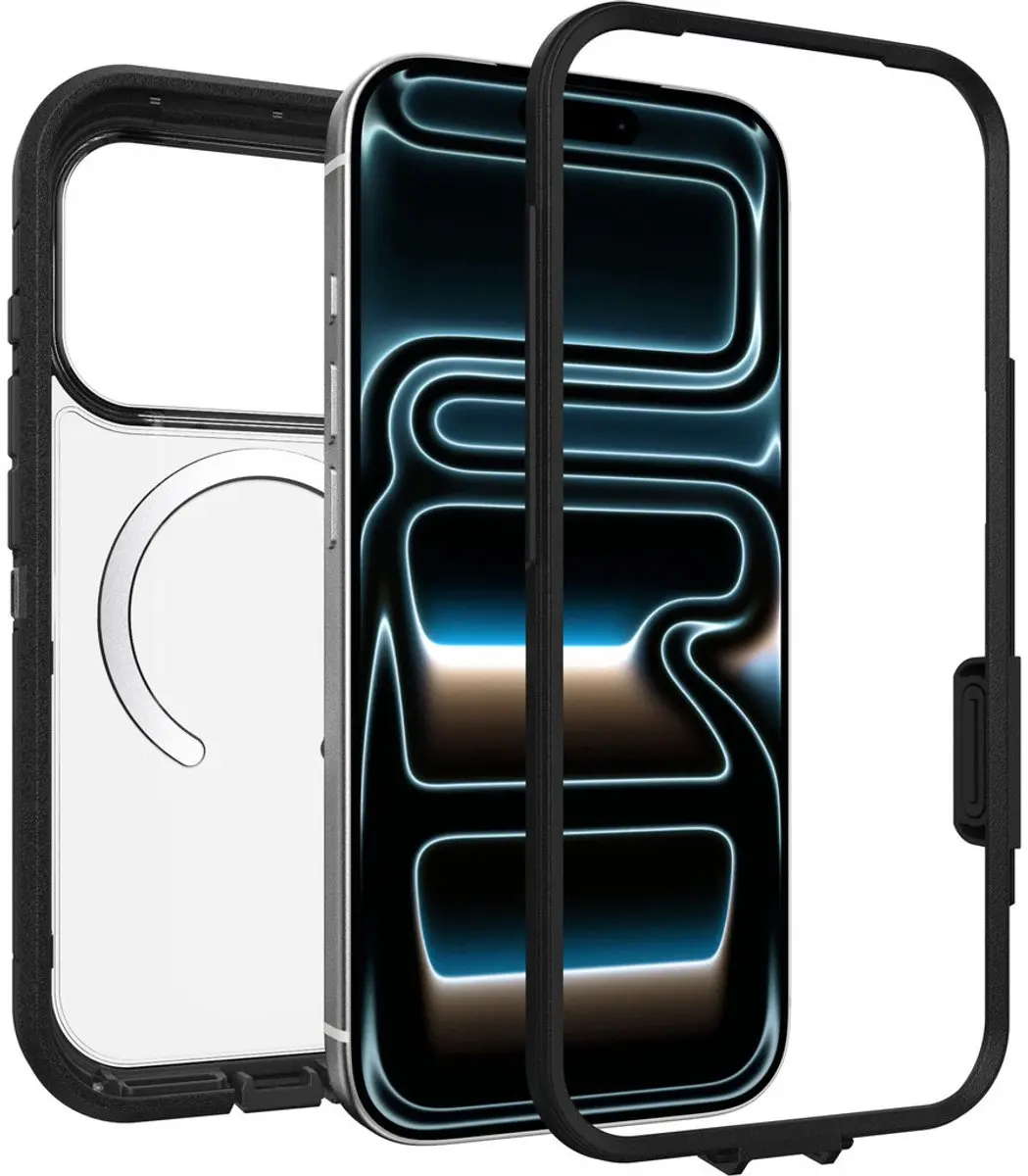 OtterBox Defender Pro XT 77-000978 iPhone Hoes - iPhone 17 Pro - Zwart/Transparant