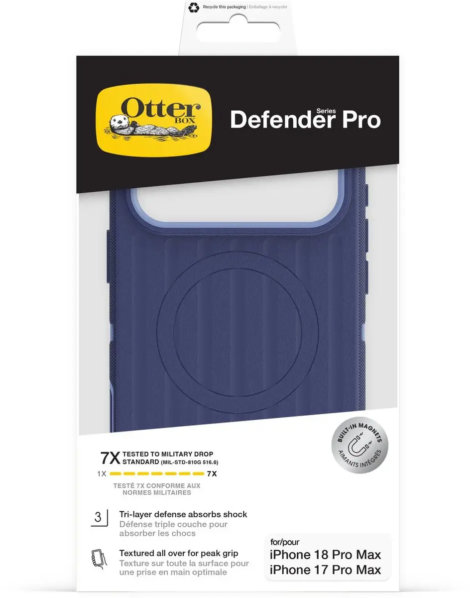 OtterBox Defender Pro 77-000966 Hoesje - iPhone 17 Pro Max - Blauw
