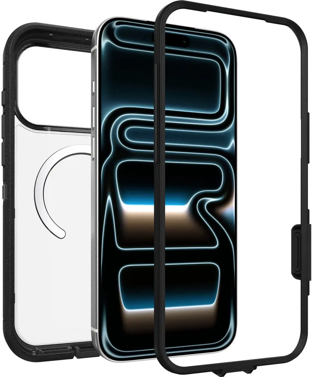 OtterBox Defender Pro XT 77-000989 iPhone Hoes - iPhone 17 Pro Max - Zwart/Transparant