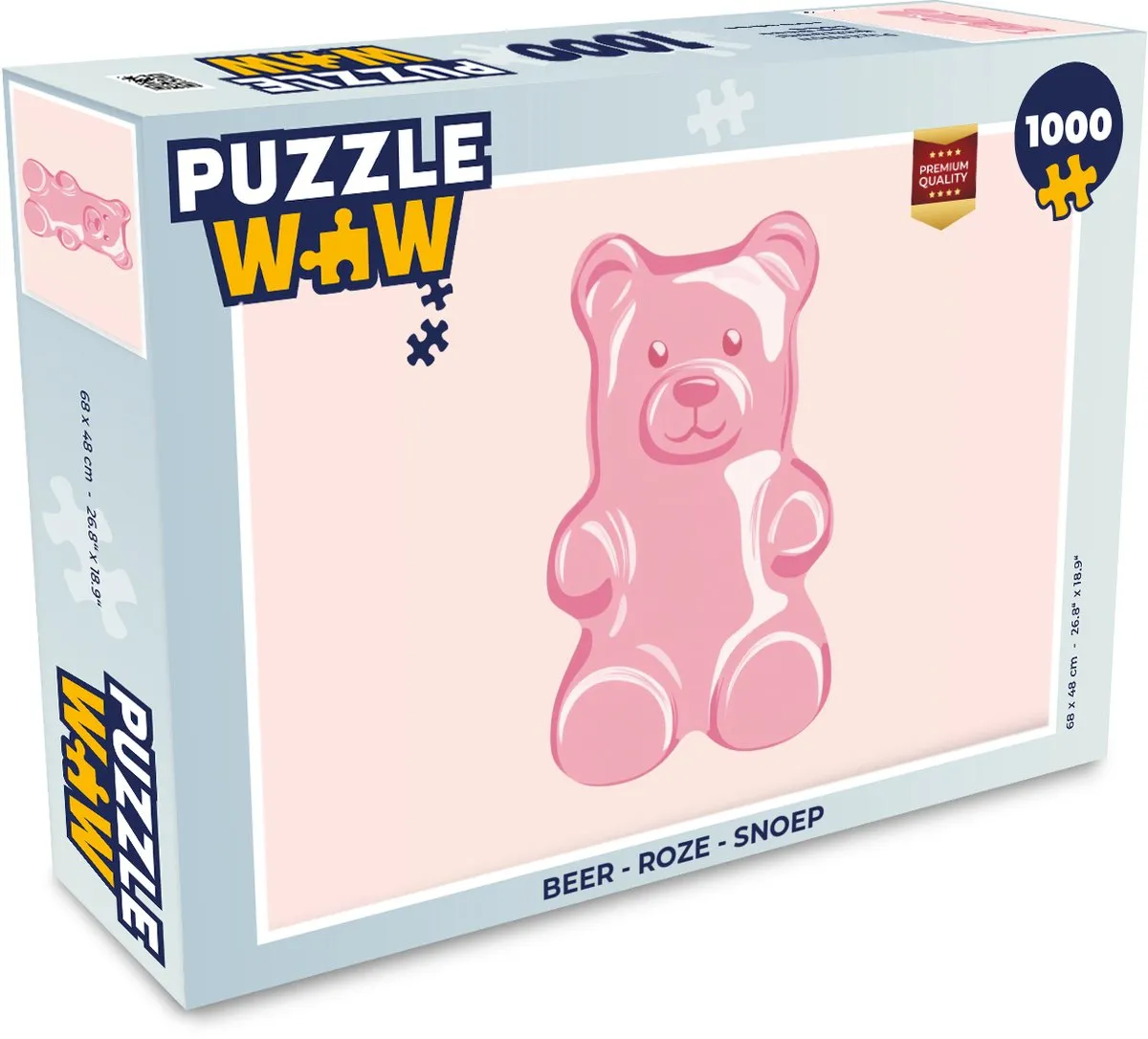PuzzleWow Beer Roze Legpuzzel 1000 Stuks