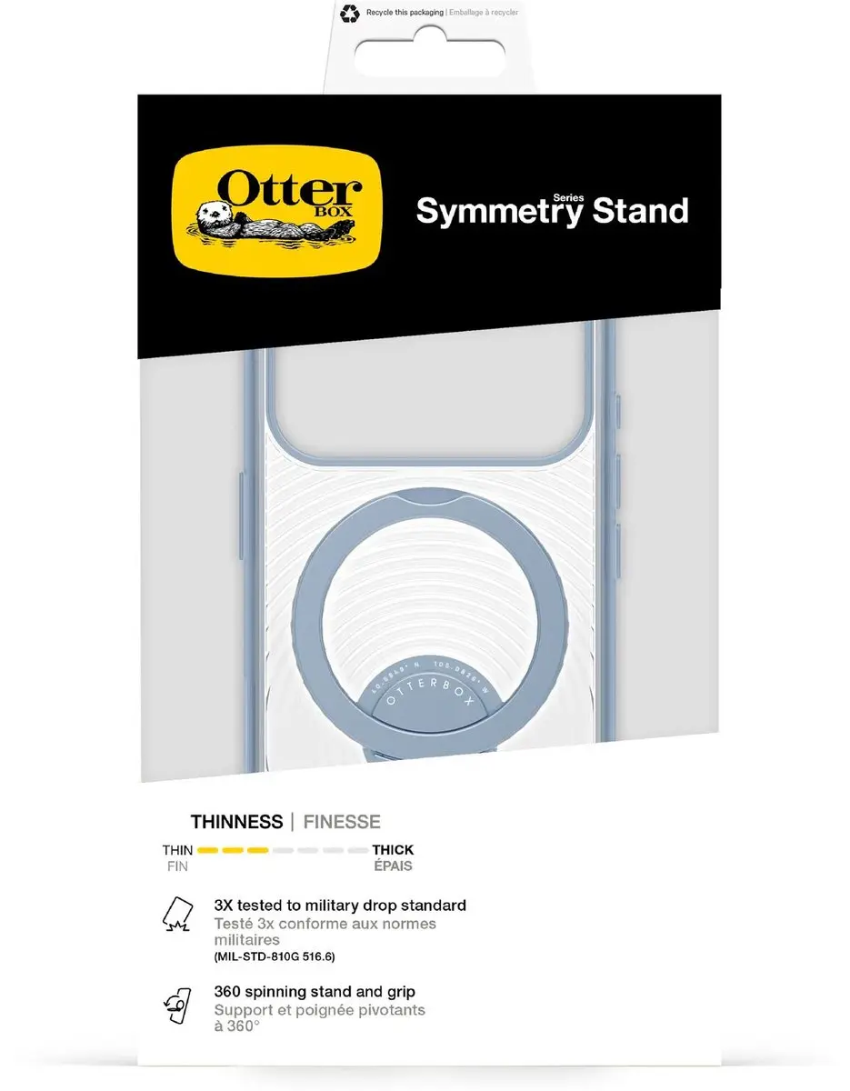 OtterBox Symmetry Hoesje 77-001212 - iPhone 17 Pro - Transparant Blauw - afbeelding 2 van 6
