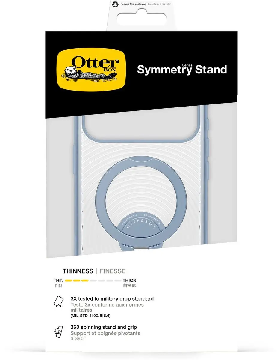 OtterBox Symmetry Hoesje 77-001227 - iPhone 17 Pro Max - Transparant Blauw - afbeelding 2 van 6