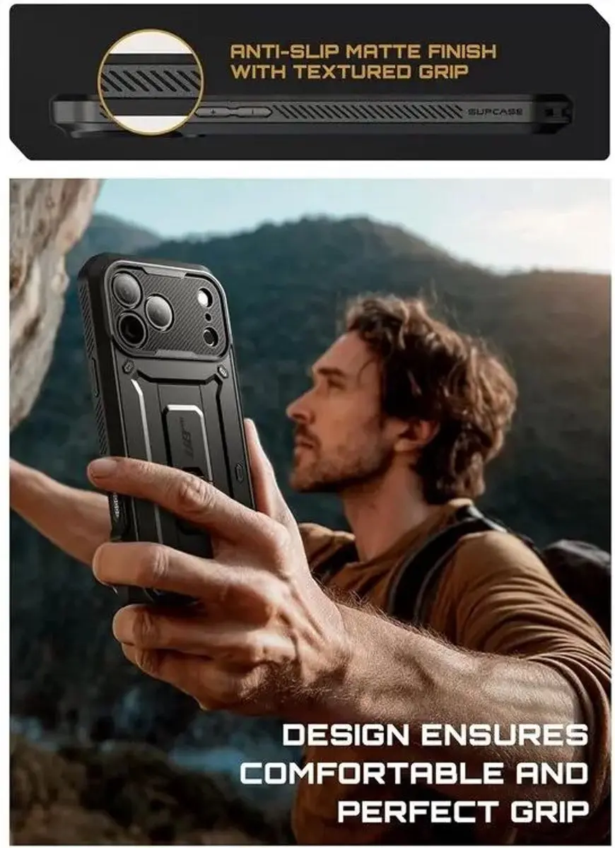Supcase Unicorn Beetle Pro Hoesje iPhone 18 Pro - Zwart