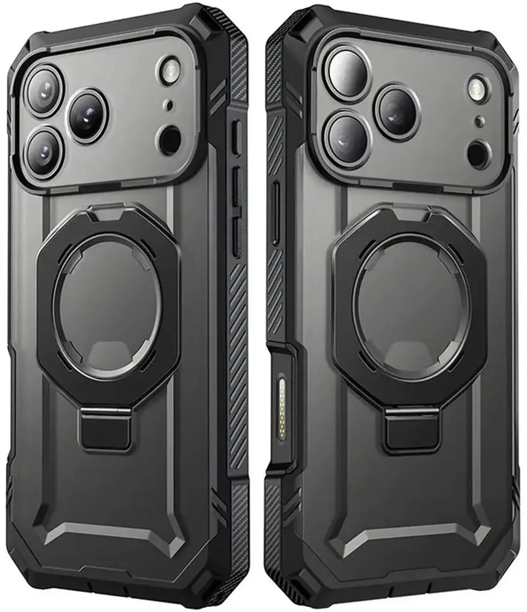 Supcase Hoesje iPhone 18 Pro UB Grip - Ingebouwde Screenprotector - MagSafe - Zwart