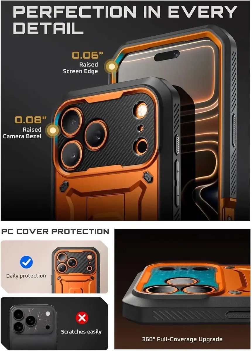 Supcase Unicorn Beetle Pro Hoesje iPhone 18 Pro - Oranje
