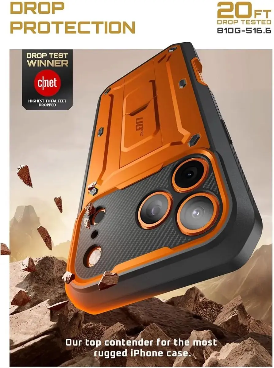 Supcase Unicorn Beetle Pro Hoesje iPhone 18 Pro - Oranje
