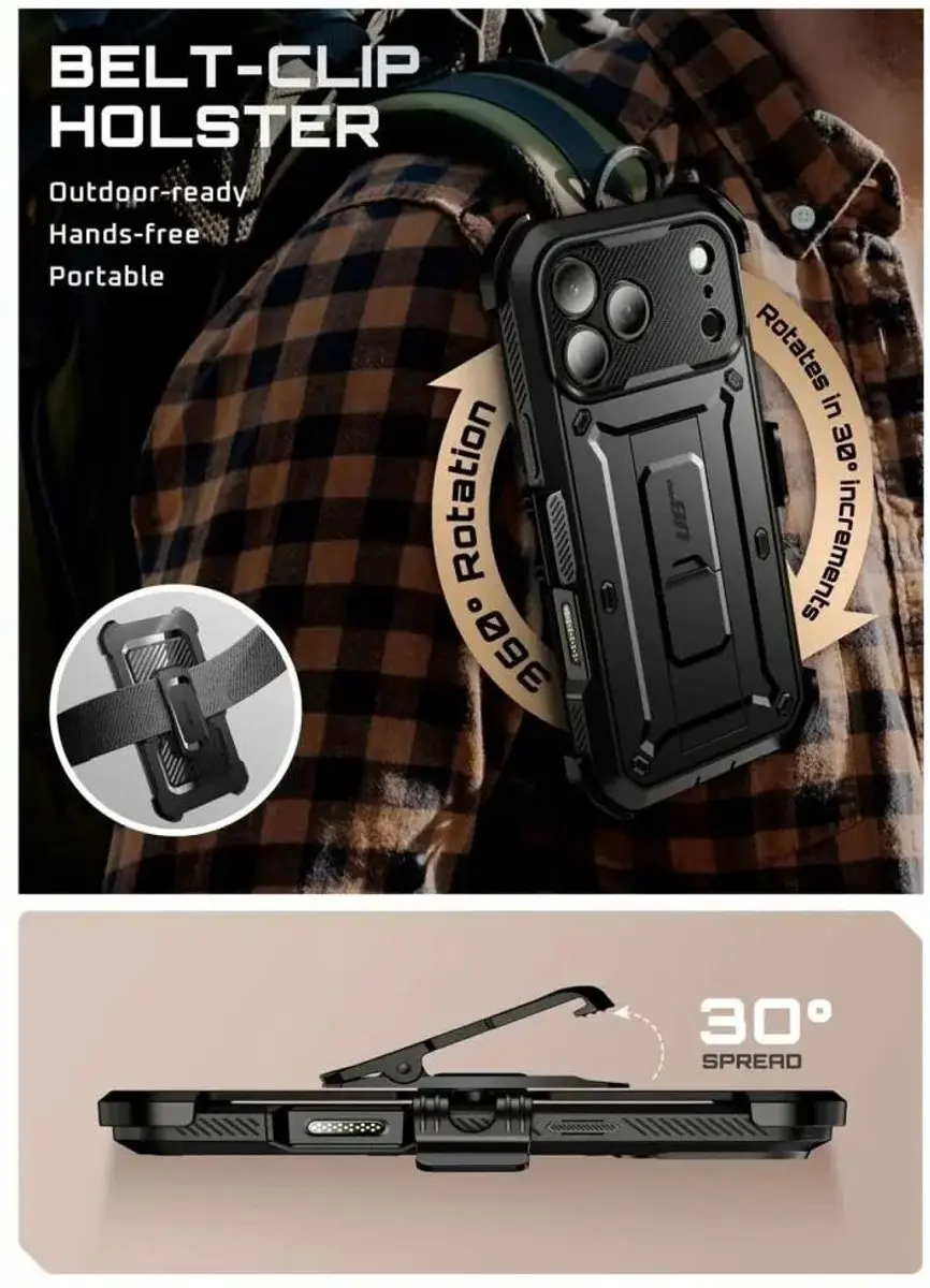 Supcase Unicorn Beetle Pro Hoesje iPhone 18 Pro Max - Zwart