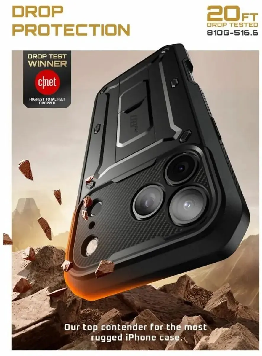 Supcase Unicorn Beetle Pro Hoesje iPhone 18 Pro Max - Zwart