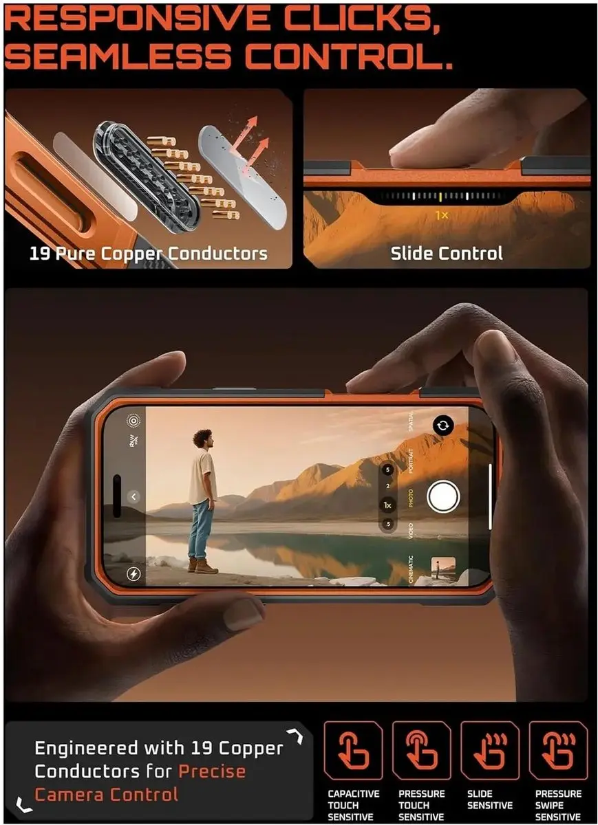 Supcase UB Grip Hoesje iPhone 18 Pro Max - Oranje - MagSafe