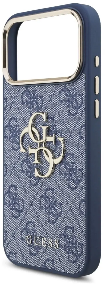 GUESS Back Cover iPhone 17 Pro Max - Blauwe Denimlook - MPN 3666339522100