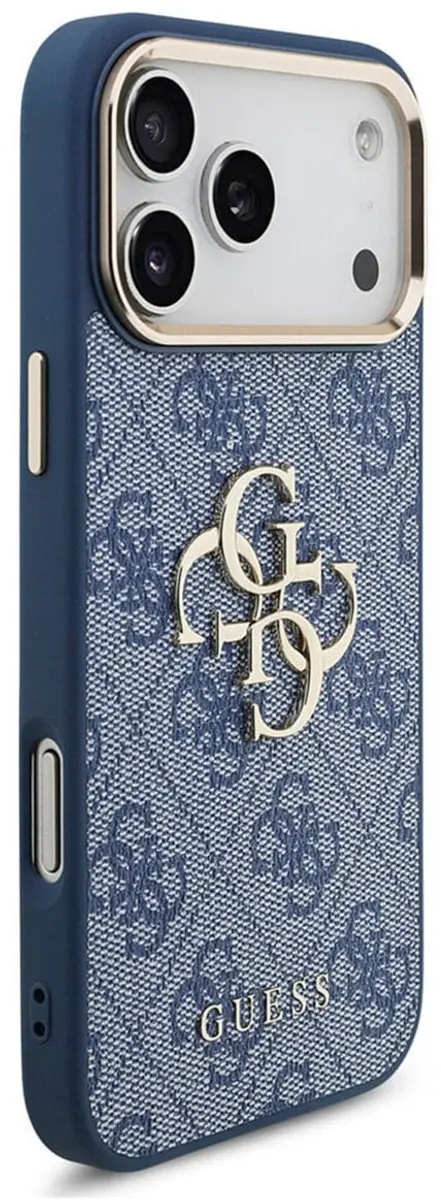 GUESS Back Cover iPhone 17 Pro Max - Blauwe Denimlook - MPN 3666339522100