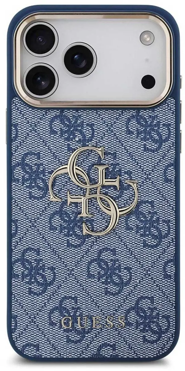 GUESS Back Cover iPhone 17 Pro Max - Blauwe Denimlook - MPN 3666339522100