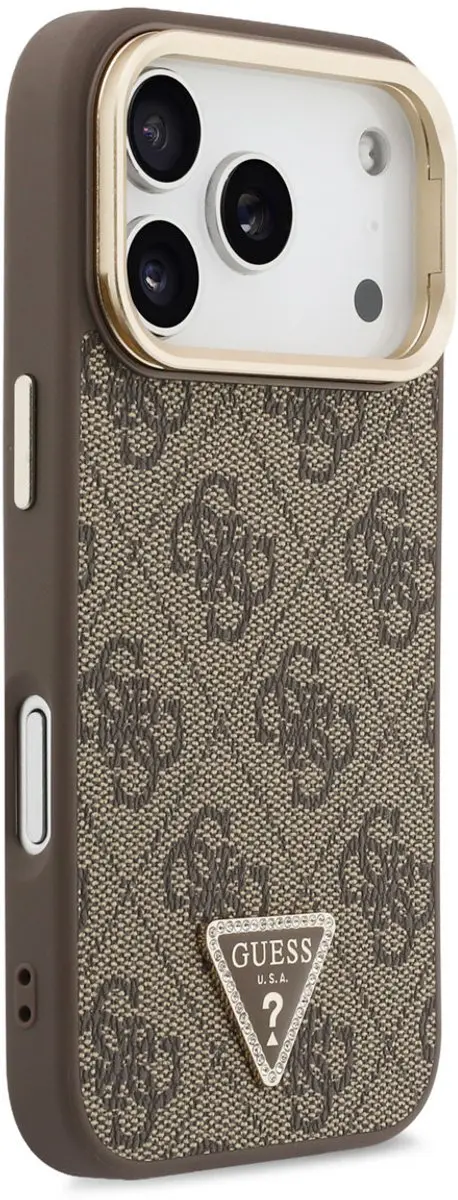 GUESS Backcover Hoesje iPhone 17 Pro Max - Bruin
