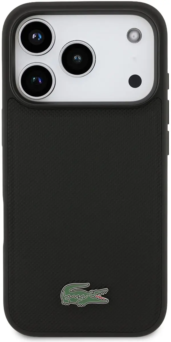Lacoste Backcover Hoesje iPhone 18 Pro 3666339645069 - Zwart