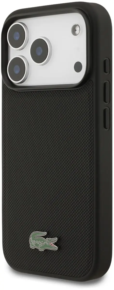 Lacoste Backcover Hoesje iPhone 18 Pro 3666339645069 - Zwart