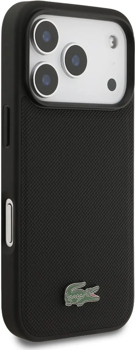 Lacoste Backcover Hoesje iPhone 18 Pro 3666339645069 - Zwart