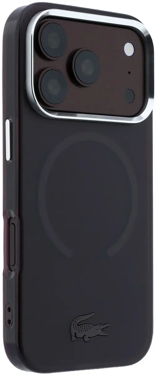 Lacoste Backcover Hoesje iPhone 18 Pro - Bordeauxrood - MPN 3666339646783