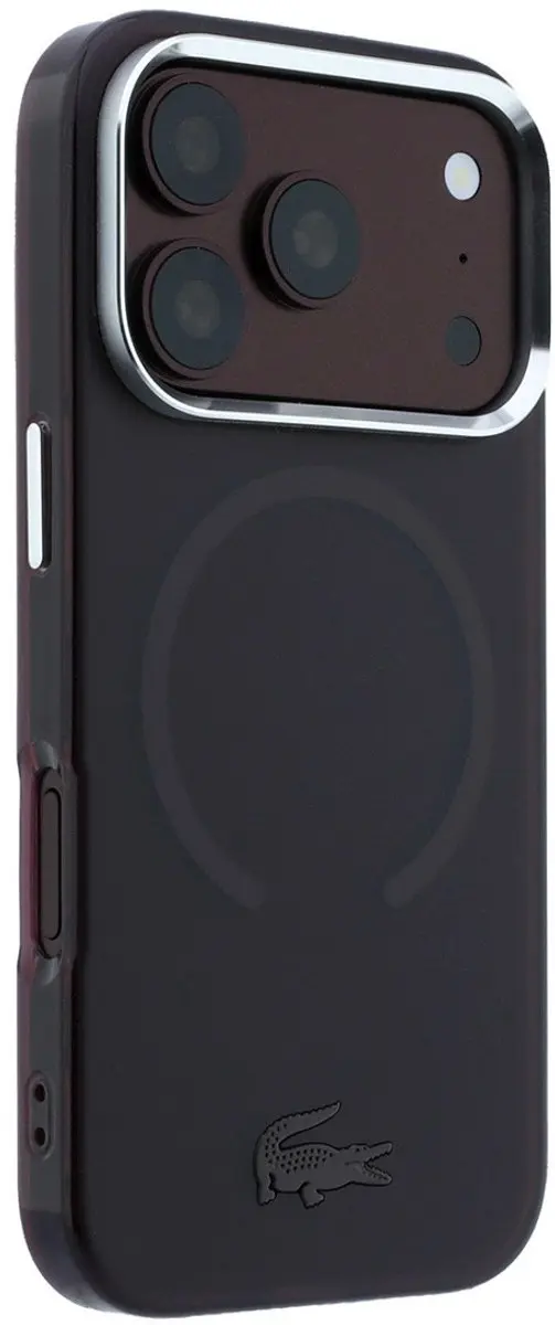 Lacoste Backcover Hoesje iPhone 18 Pro Max - Bordeauxrood - MPN 3666339646790