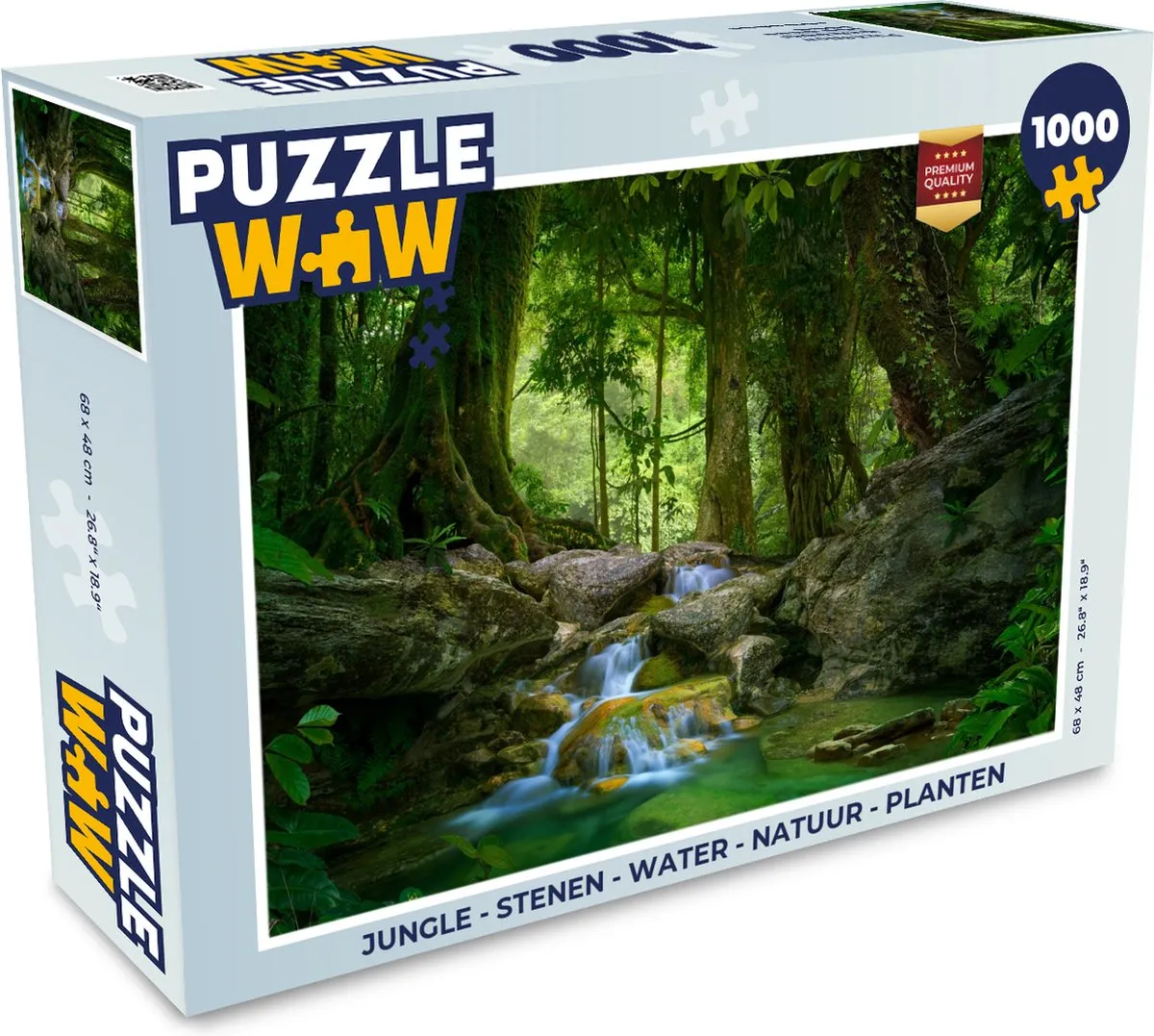 PuzzleWow Jungle Legpuzzel 1000 Stuks - Multicolor