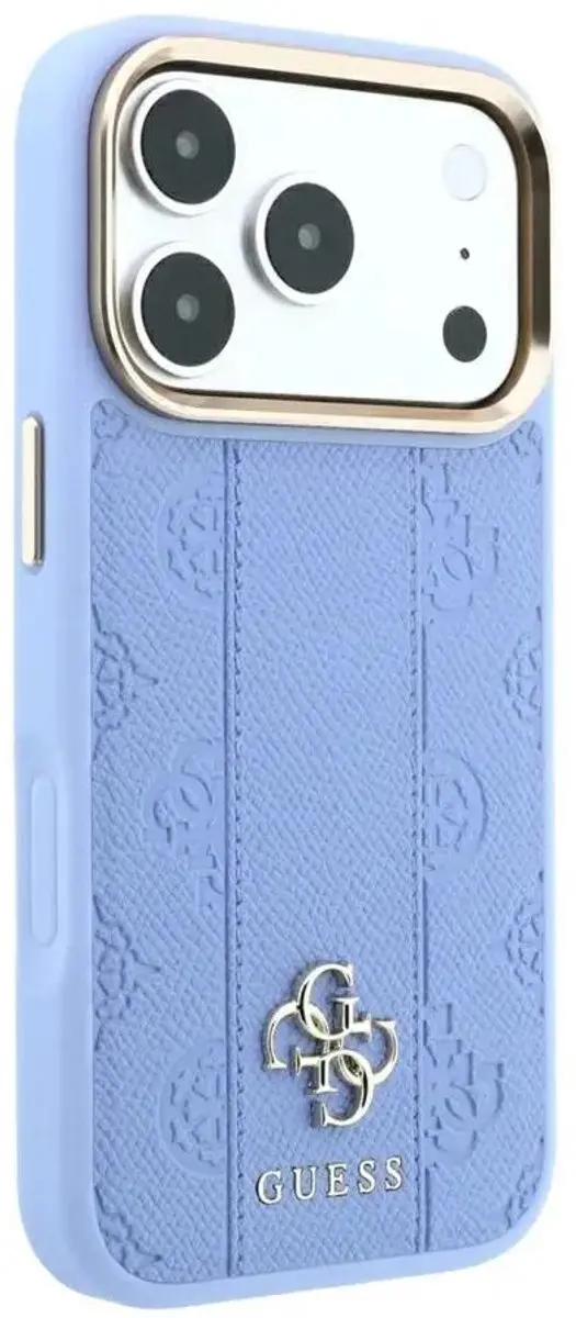 GUESS Hoesje iPhone 17 Pro - Blauw MagSafe