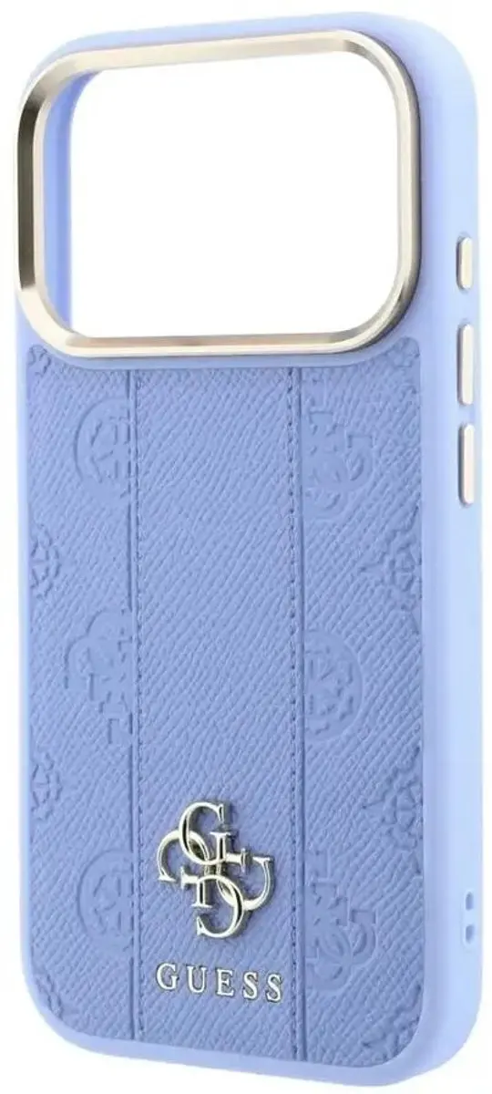 GUESS Hoesje iPhone 17 Pro - Blauw MagSafe