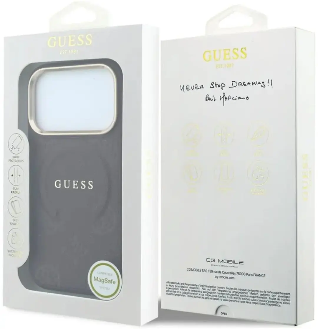 GUESS Hoesje iPhone 17 Pro Peony Hot Stamp