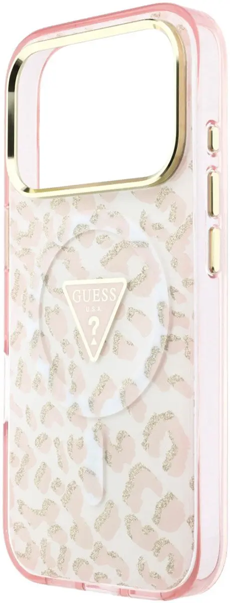 Guess iPhone 18 Pro Max Telefoonhoesje - Roze - MagSafe