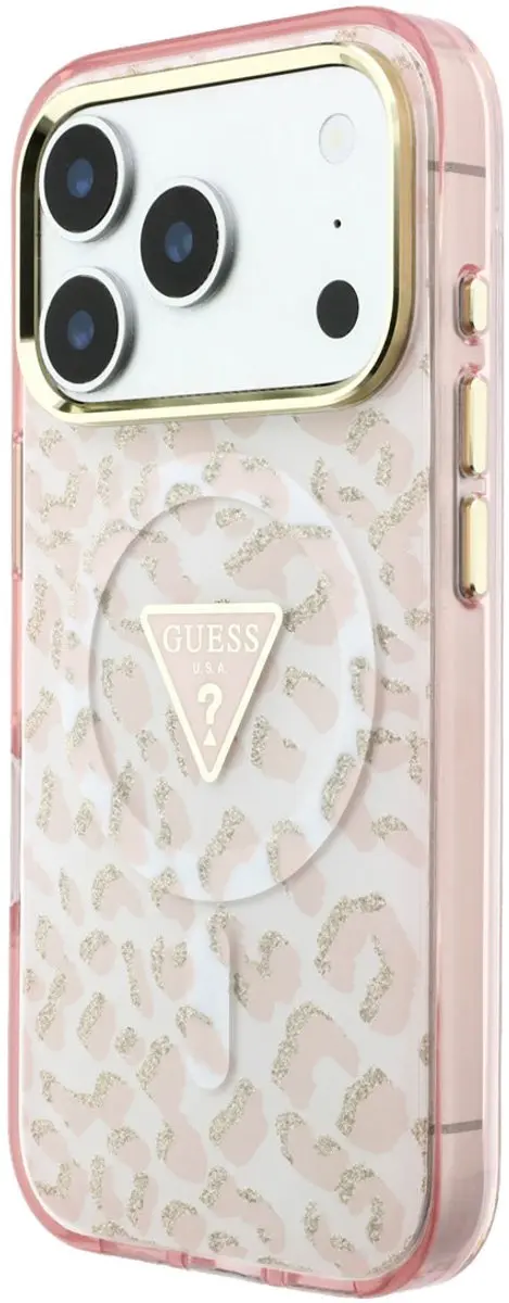 Guess iPhone 18 Pro Max Telefoonhoesje - Roze - MagSafe