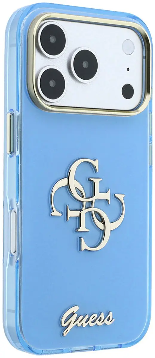 Guess Hoesje iPhone 18 Pro - Lichtblauw - MagSafe