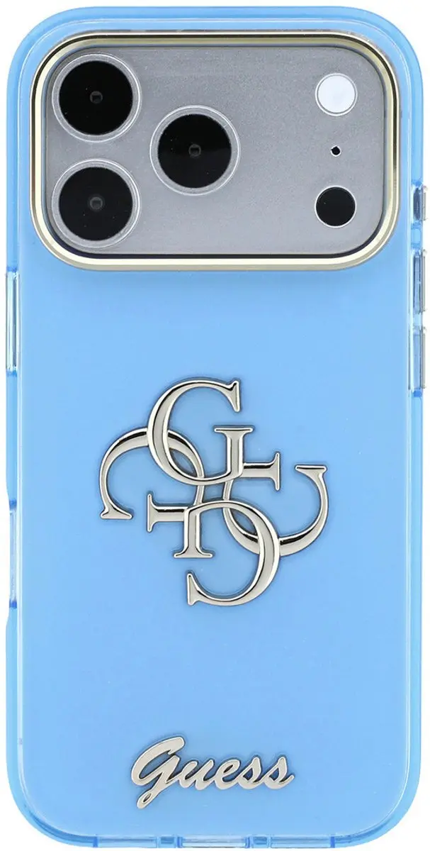 Guess Hoesje iPhone 18 Pro - Lichtblauw - MagSafe