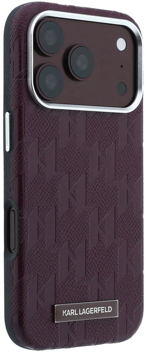 Karl Lagerfeld Backcover Hoesje iPhone 18 Pro Max - Bordeauxrood - MPN 3666339658298