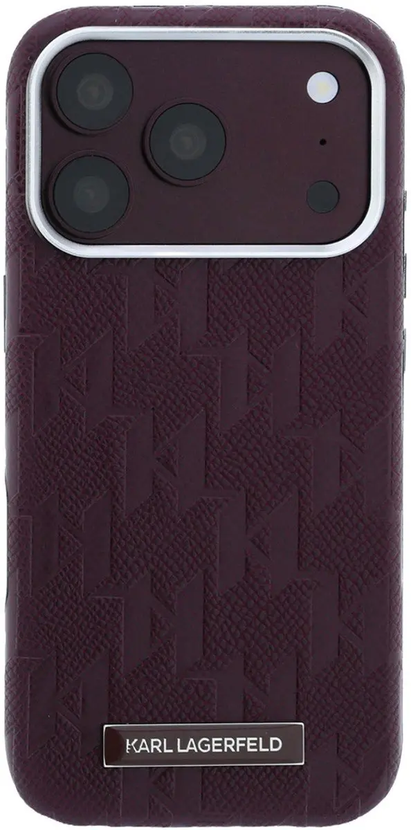 Karl Lagerfeld Backcover Hoesje iPhone 18 Pro Max - Bordeauxrood - MPN 3666339658298
