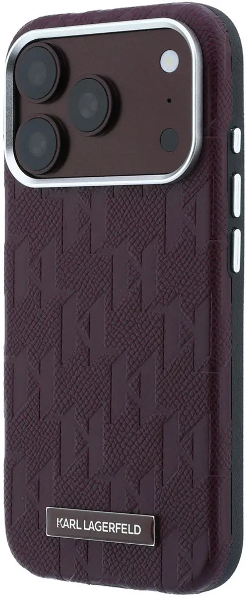 Karl Lagerfeld Backcover Hoesje iPhone 18 Pro Max - Bordeauxrood - MPN 3666339658298