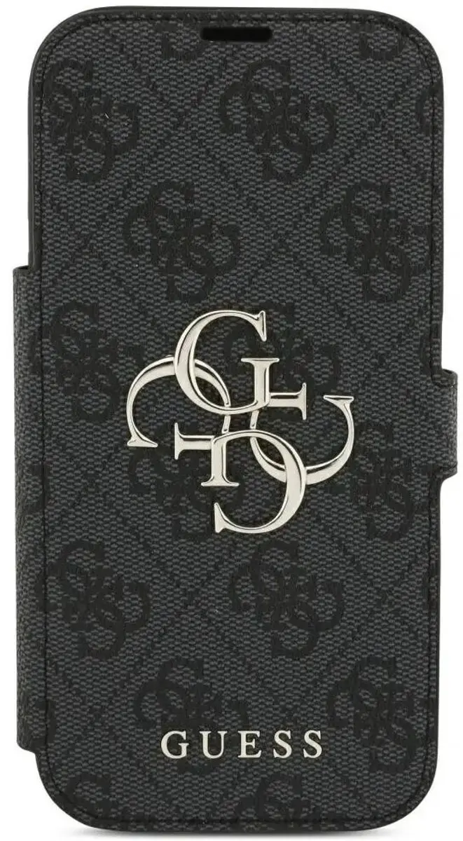 GUESS Hoesje iPhone 18 Pro Wallet Book - 3 Pasjes - Zwart